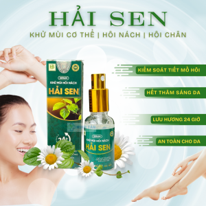 Khử Mùi Hôi Nách Hải Sen Chính Hãng